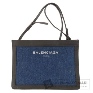 バレンシアガ BALENCIAGA  ロゴ デニム  ショルダーバッグ デニム レディース  中古