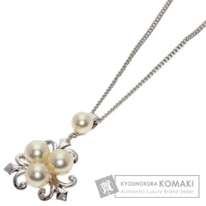 ミキモト MIKIMOTO  パール 真珠  ネックレス シルバー レディース  中古