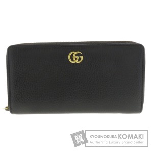 グッチ GUCCI 456117  GGマーモント  長財布（小銭入れあり） カーフ レディース  中古