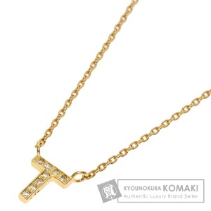 スタージュエリー STAR JEWELRY  イニシャル T  ネックレス K18イエローゴールド レディース  中古