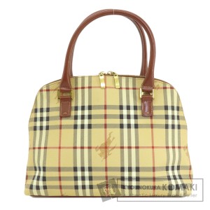 バーバリー BURBERRY  ノバチェック  トートバッグ PVC レディース  中古