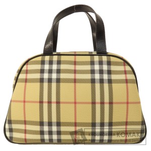 バーバリー BURBERRY  ノバチェック  ハンドバッグ PVC レディース  中古