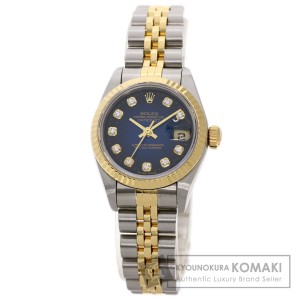 ロレックス ROLEX 79173G  デイトジャスト 10P ダイヤモンド ブルーグラデーション  腕時計 中古