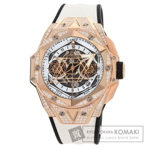 ウブロ HUBLOT 418.OX.2001.RX.1604.MXM20  ビッグバン ウニコ サンブルー2 キングゴールド ホワイト 中古