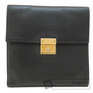 エルメス HERMES  クリック12 黒 ブラック ゴールド金具  二つ折り財布（小銭入れあり） 中古