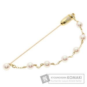 ミキモト MIKIMOTO  パール 真珠  ブローチ K14イエローゴールド レディース  中古