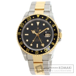 ロレックス ROLEX 16713  GMTマスター2  腕時計 ステンレススチール SSxK18YG   メンズ  中古