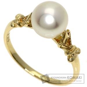 ミキモト MIKIMOTO  パール 真珠  リング・指輪 K14イエローゴールド レディース  中古