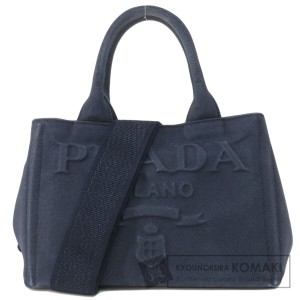 プラダ PRADA 1BG439  カナパミニ 2WAY  ハンドバッグ キャンバス レディース  中古