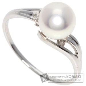 ミキモト MIKIMOTO  パール 真珠  リング・指輪 K18ホワイトゴールド レディース  中古