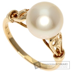 ミキモト MIKIMOTO  パール 真珠  リング・指輪 K14イエローゴールド レディース  中古