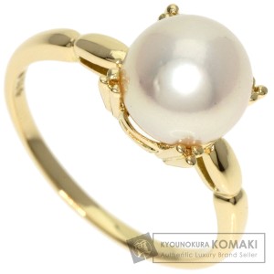 ミキモト MIKIMOTO  パール 真珠  リング・指輪 K14イエローゴールド レディース  中古