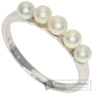 ミキモト MIKIMOTO  ベビーパール 真珠  リング・指輪 K14ホワイトゴールド レディース  中古