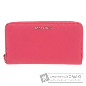 ジミーチュウ Jimmy Choo  ロゴモチーフ  長財布（小銭入れあり） カーフ レディース  中古