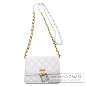 シャネル CHANEL  チェーンウォレット ココマーク マトラッセ  ショルダーバッグ 中古