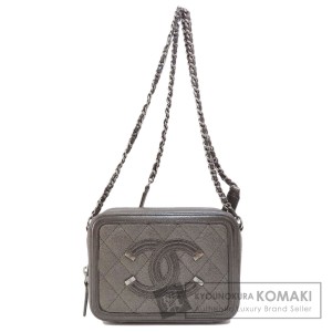 シャネル CHANEL  チェーンショルダー CCフィリグリー シルバー金具  ショルダーバッグ 中古