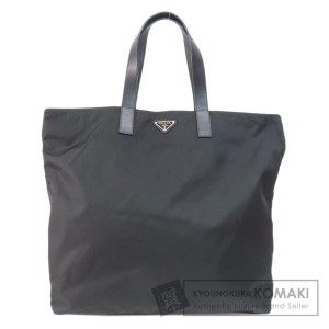 プラダ PRADA BA0831  ロゴ金具  トートバッグ ナイロン素材 レディース  中古