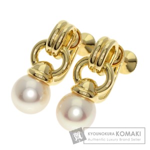 ミキモト MIKIMOTO  パール 真珠  イヤリング K18イエローゴールド レディース  中古