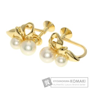 ミキモト MIKIMOTO  パール 真珠  イヤリング K18イエローゴールド レディース  中古