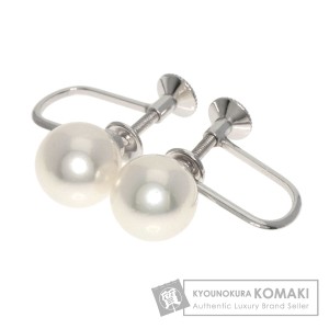 ミキモト MIKIMOTO  パール 真珠  イヤリング K14ホワイトゴールド レディース  中古