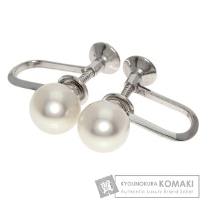 ミキモト MIKIMOTO  パール 真珠  イヤリング K14ホワイトゴールド レディース  中古