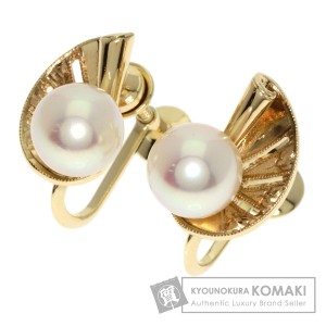 ミキモト MIKIMOTO  パール 真珠  イヤリング K14イエローゴールド レディース  中古