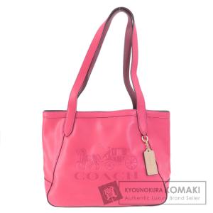 美品コーチアンディトートバッグホースアンドキャリッジデカロゴレザー