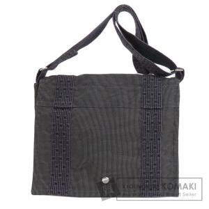 HERMES エルメス アカプルコ よら ショルダーバッグ黒ナイロンレザー 