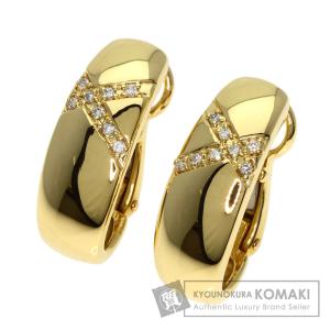 タサキ TASAKI アコヤ真珠 9.4mm ダイヤ 0.12ct×2 イヤリング K18 YG  