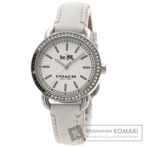 未使用】COACH レディース ラインストーン W6051 ホワイト