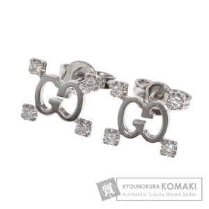 グッチ GUCCI ラリアット ピアス 18金 K18ホワイトゴールド