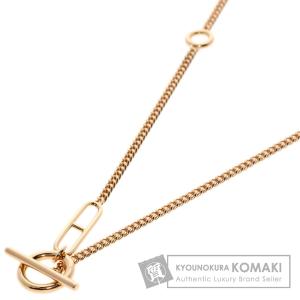 エルメス HERMES  シェーヌ ダンクル エシャペ ロング  ネックレス K18ピンクゴールド 中古