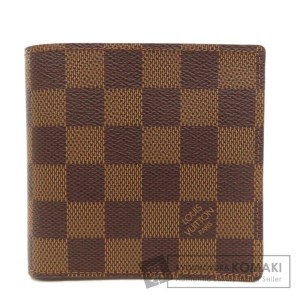 ルイヴィトン LOUIS VUITTON N61675  マルコ  二つ折り財布（小銭入れあり） ダミエキャンバス 中古