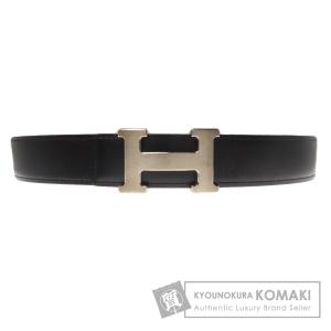 エルメス コンスタンス ベルト ブラック レザー HERMES レディース HERMES 良品 エルメス コンスタンス Hロゴバックル レザー