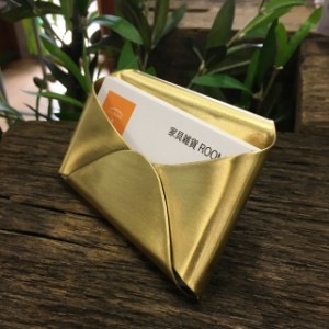 ブラス カードホルダー　Brass Card holder カードスタンド 名刺立て