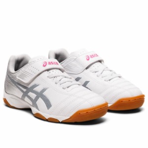 【アシックス】 フットサル インドア ベルクロシューズ ジュニオーレ JUNIOLE 6 IN ホワイト マコブルー 【asics2022Q3】 1104A044-105