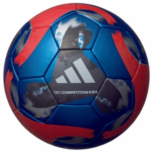 アディダス サッカーボール TIRO コンペティション キッズ 4号球 メタリックブライトブルー サーマルボンディング JFA検定球 【adidas202