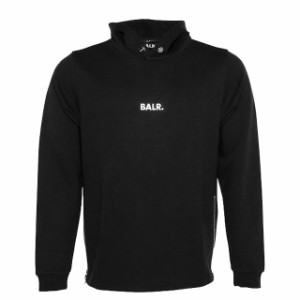 【BALR./ボーラー】 Q-SERIES STRAIGHT CLASSIC HOODIE ブラック サッカー ウェア プルオーバーパーカー 【BALANCE STYLE】 B12611003-BL