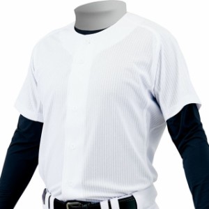 【ＺＥＴＴ/ゼット】 少年 メッシュ ユニフォームシャツ メカパン フルオープンシャツ 野球 練習着 軽量 吸汗速乾 ラグラン 防汚 BU2281M