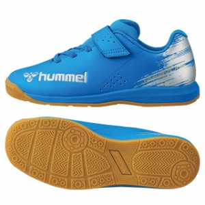 ヒュンメル フットサル サッカー ベルクロ インドアシューズ ジュニア プリアモーレ 6 アルファ VIN JR サックス 屋内シューズ 【hummel2