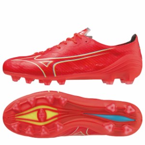 【ミズノ】 サッカースパイク ミズノアルファ ELITE フェアリーコーラル 天然芝 土 人工芝 【mizuno2023Q3】 P1GA236264