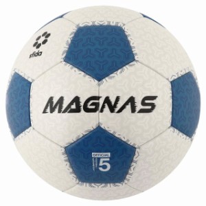 スフィーダ サッカーボール MAGNAS （土用） 5号球 ホワイト ブルー サーマル製法 検定球 SB23MN03-BLUE