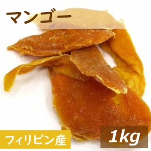 マンゴー保存料無添加 (フィリピン) 1kg  送料無料 ドライマンゴー まんごー ドライフルーツ トロピカル 無漂白 製菓材料 製パン材料 ケ