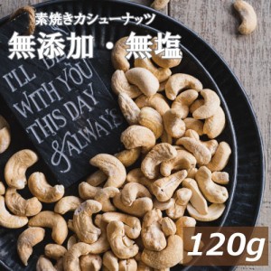 素焼き カシューナッツ 120g  インド産 製造直売 無添加 無塩 無植物油 かしゅー カシュー ノンオイル ロースト 素煎り 健康 美容 亜鉛 