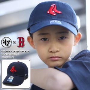 47 キャップ 帽子 47brand ローキャップ レッドソックス レディース キッズ 春夏秋冬用 紺 MLB Red Sox 靴下 ロゴ フォーティセブン cap 