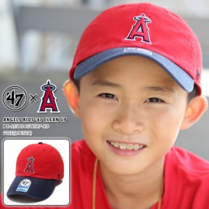 47 キャップ エンゼルス レディース キッズ 春夏秋冬用 赤 MLB エンジェルス 帽子 グッズ 47brand フォーティセブン cap ぼうし ローキャ