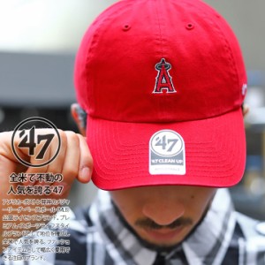 47 キャップ エンゼルス ローキャップ メンズ レディース 春夏秋冬用 赤 MLB エンジェルス 公式 グッズ 47brand フォーティセブン 帽子 c