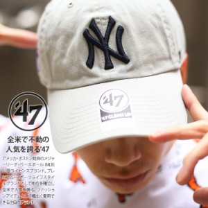 47 キャップ 47brand ニューヨーク ヤンキース 帽子 ローキャップ メンズ レディース 春夏秋冬用 紺 MLB NY ロゴ フォーティセブン cap 