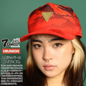 7union キャップ レディース 全2色 セブンユニオン 帽子 cap 深め おしゃれ かわいい 金プレート バイカラー 切り替え 迷彩柄 タイガーカ