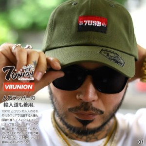 7union キャップ メンズ 春夏秋冬用 全4色 セブンユニオン 帽子 cap ローキャップ 浅め ベースボールキャップ おしゃれ 7USB 革命 BOXロ